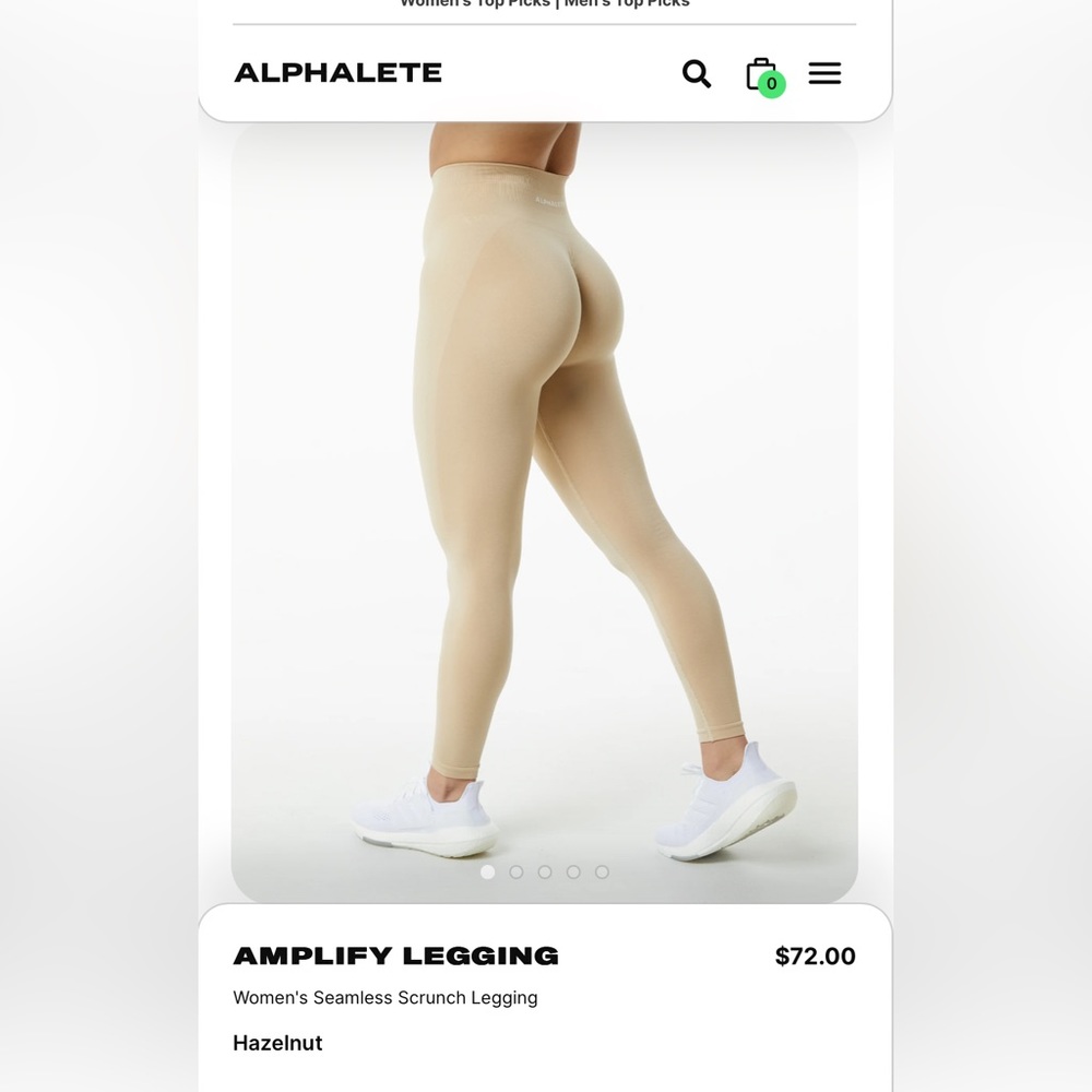 Alphalete Amplify Leggings Hazelnut
